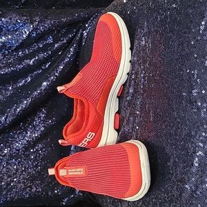 Comfy Red Skechers GoWalk Sneakers